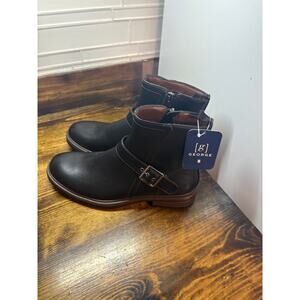 George Black Moto Boots Men’s Size 8